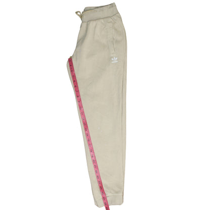 Adidas Women's Beige Jogger Sweatpants Size 10 Elastic Waist