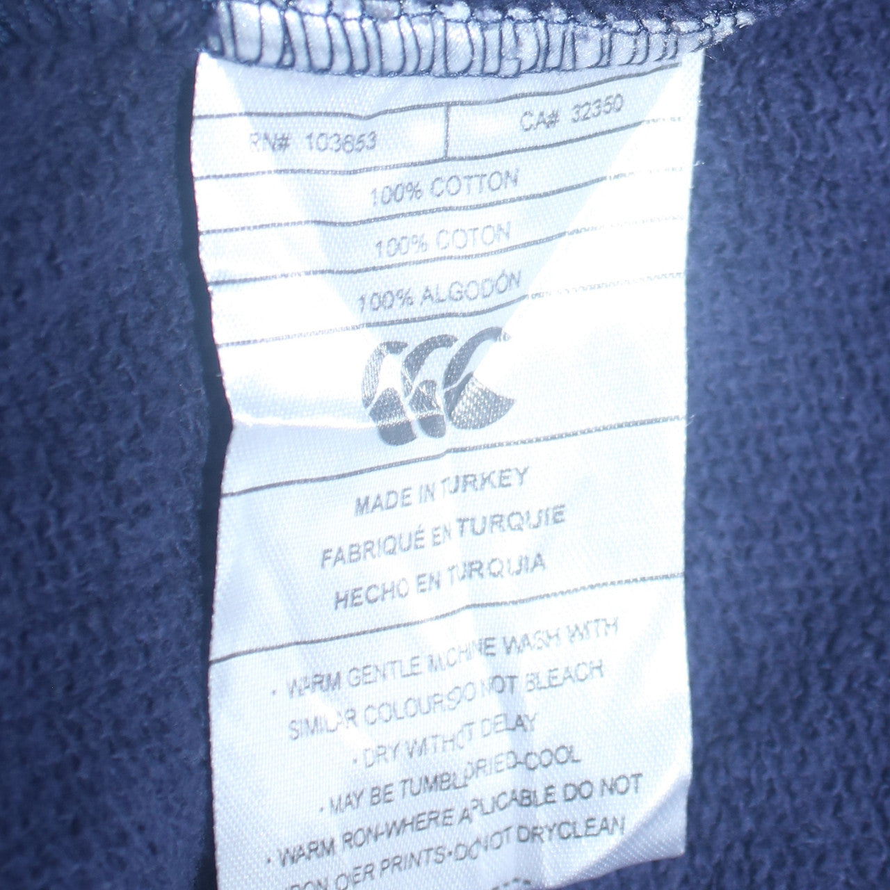 Mens UK Size M Canterbury Blue Bomber Jacket
