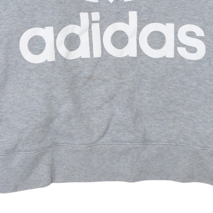 Mens UK Size M adidas Grey Pullover Hoodie
