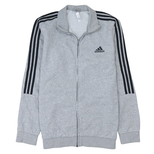Mens UK Size L adidas Grey Full Zip Sweatshirt