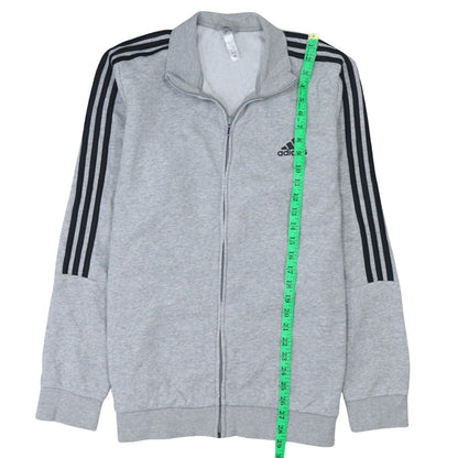 Mens UK Size L adidas Grey Full Zip Sweatshirt
