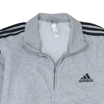 Mens UK Size L adidas Grey Full Zip Sweatshirt