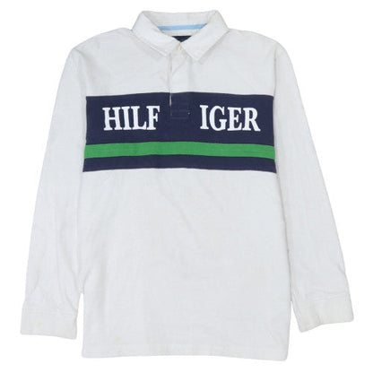 Teens UK Size XL Tommy Hilfiger White Pullover Sweatshirt