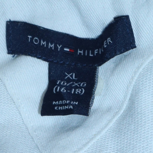 Teens UK Size XL Tommy Hilfiger White Pullover Sweatshirt