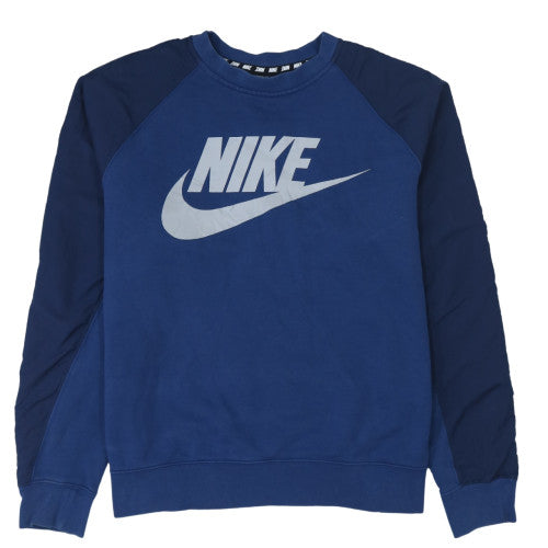 Mens UK Size L Nike Blue Pullover Sweatshirt
