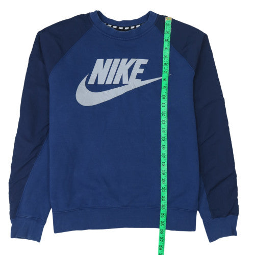 Mens UK Size L Nike Blue Pullover Sweatshirt