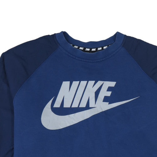 Mens UK Size L Nike Blue Pullover Sweatshirt
