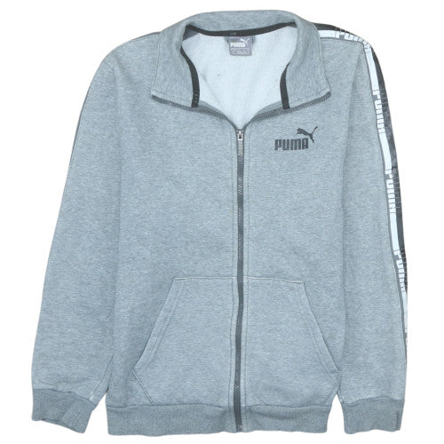 Mens UK Size S PUMA Grey Full Zip Sweatshirt