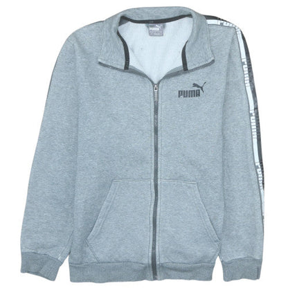 Mens UK Size S PUMA Grey Full Zip Sweatshirt