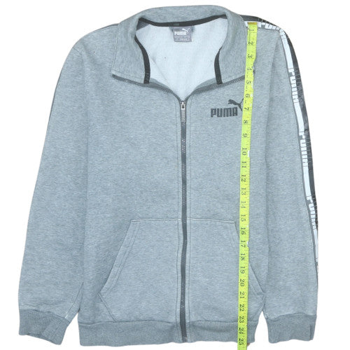 Mens UK Size S PUMA Grey Full Zip Sweatshirt
