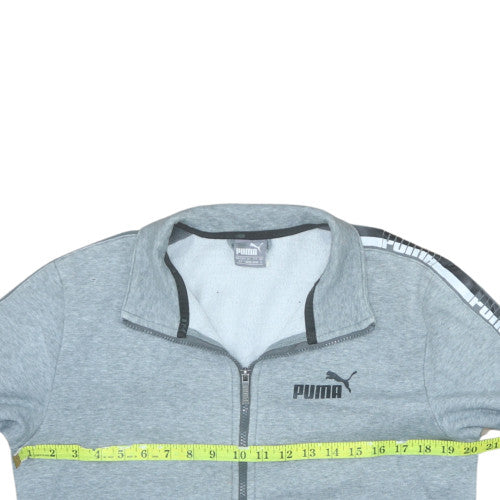Mens UK Size S PUMA Grey Full Zip Sweatshirt