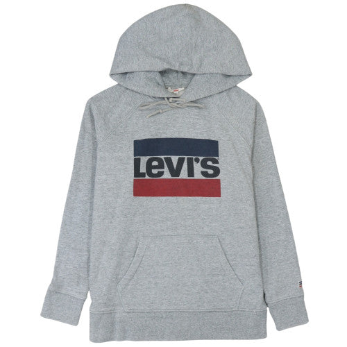 Mens UK Size M Levi's Grey Pullover Hoodie