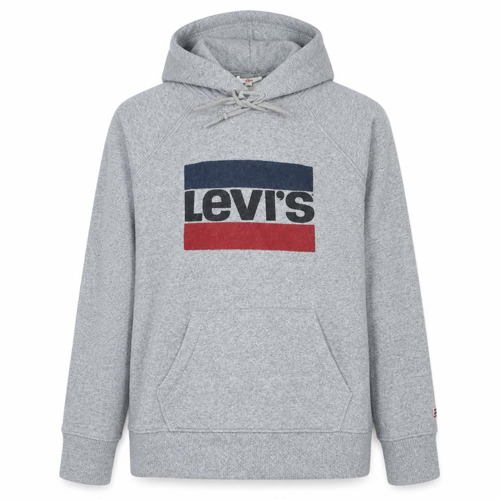 Mens UK Size M Levi's Grey Pullover Hoodie
