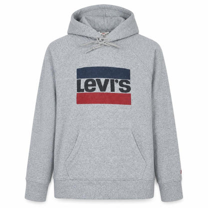 Mens UK Size M Levi's Grey Pullover Hoodie