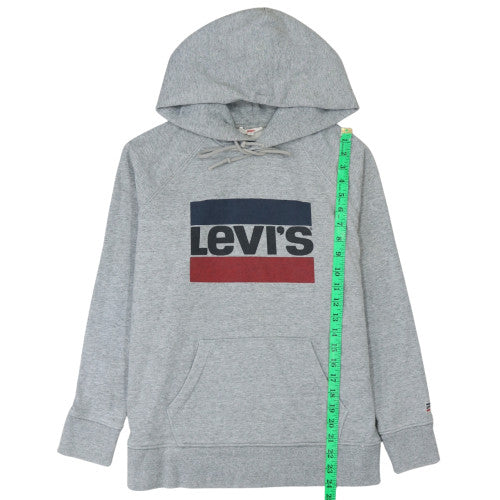 Mens UK Size M Levi's Grey Pullover Hoodie