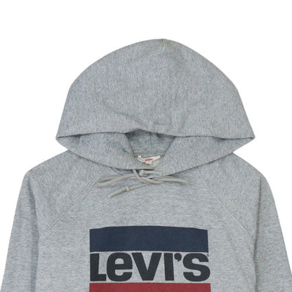 Mens UK Size M Levi's Grey Pullover Hoodie