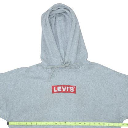 Mens UK Size L Levi's Grey Pullover Hoodie