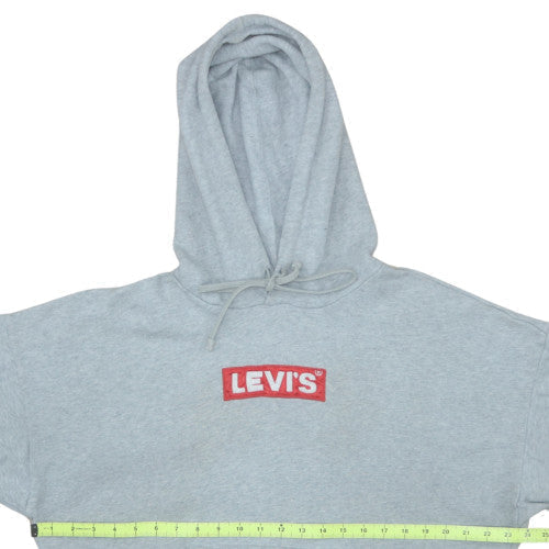 Mens UK Size L Levi's Grey Pullover Hoodie