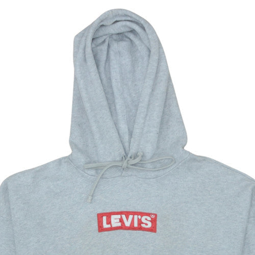 Mens UK Size L Levi's Grey Pullover Hoodie