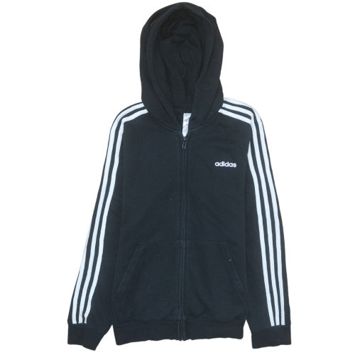 Womens UK Size L adidas Black Full Zip Hoodie