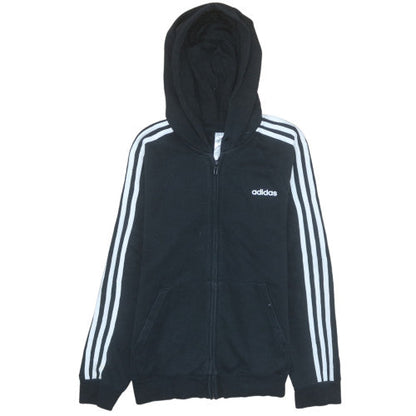 Womens UK Size L adidas Black Full Zip Hoodie