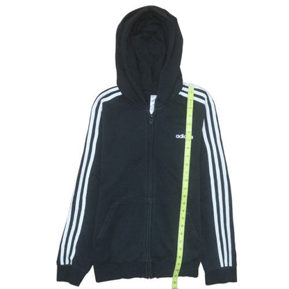 Womens UK Size L adidas Black Full Zip Hoodie