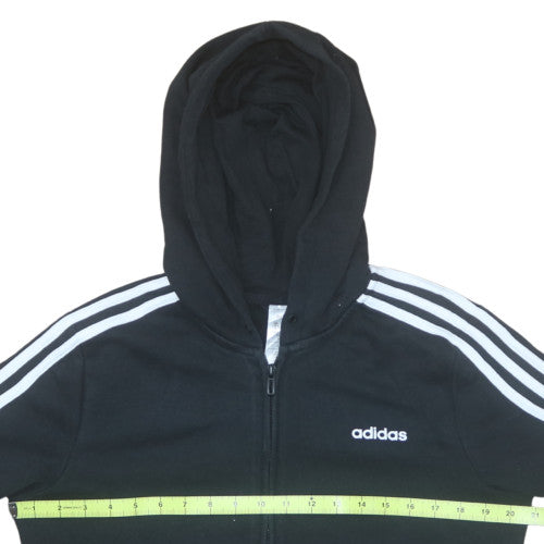 Womens UK Size L adidas Black Full Zip Hoodie