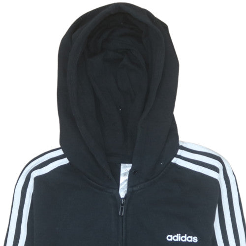 Womens UK Size L adidas Black Full Zip Hoodie