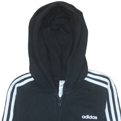 Womens UK Size L adidas Black Full Zip Hoodie