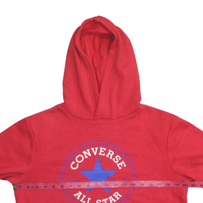 Teens UK Size M Converse Red Pullover Hoodie