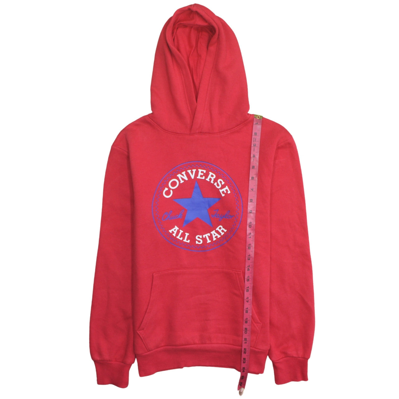 Teens UK Size M Converse Red Pullover Hoodie