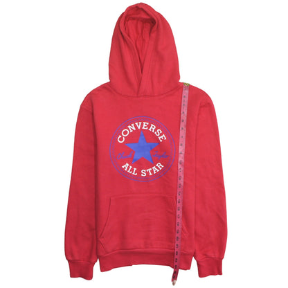 Teens UK Size M Converse Red Pullover Hoodie
