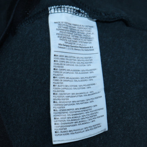 Mens UK Size S Nike Black Full Zip Hoodie