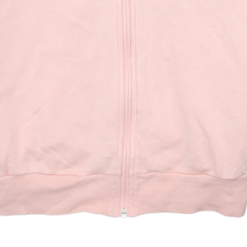 Womens UK Size L adidas Pink Full Zip Hoodie