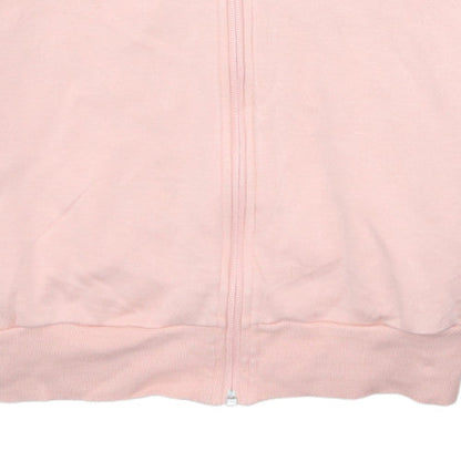 Womens UK Size L adidas Pink Full Zip Hoodie