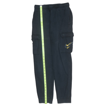 Nike Teens Black Fleece Cargo Jogger Trousers Size L 147-158cm