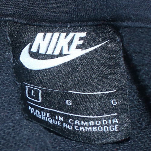 Mens UK Size L Nike Black Pullover Hoodie