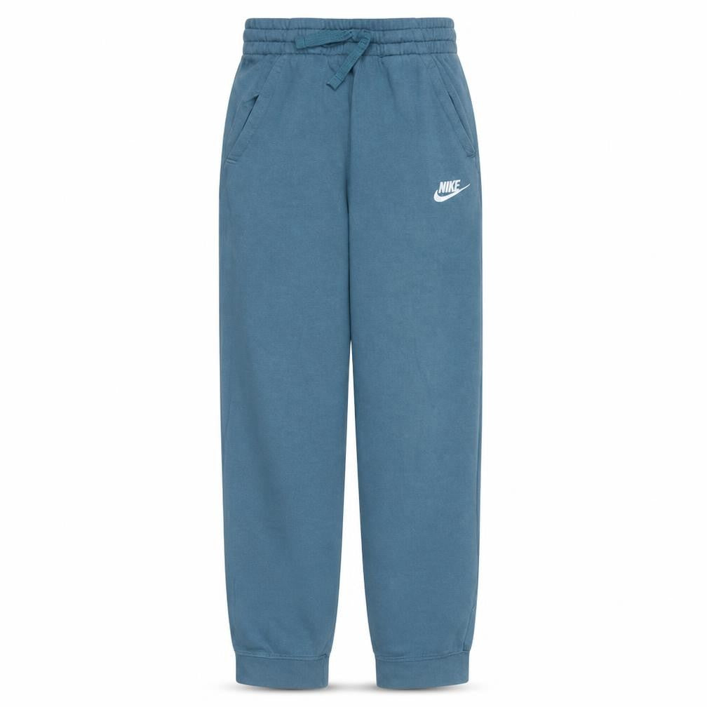 Front view of Nike Blue Teens Jogger Sweatpants L Cotton Blend Elastic Waist