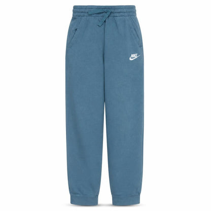 Front view of Nike Blue Teens Jogger Sweatpants L Cotton Blend Elastic Waist