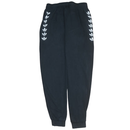 Adidas Girls Black Jogger Sweatpants 15-16 Years Cotton Blend Fleece