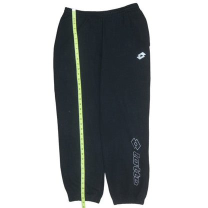 Mens UK Size M Lotto Regular Fit Jogger Black Trousers