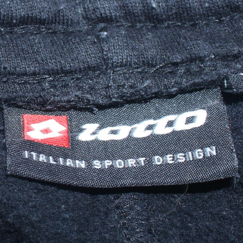 Mens UK Size M Lotto Regular Fit Jogger Black Trousers
