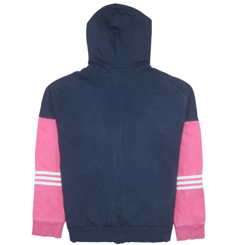 Womens UK Size L adidas Blue Full Zip Hoodie