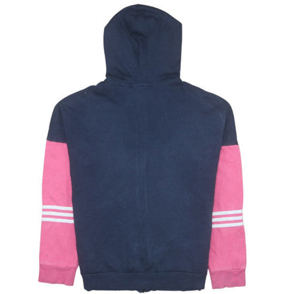 Womens UK Size L adidas Blue Full Zip Hoodie