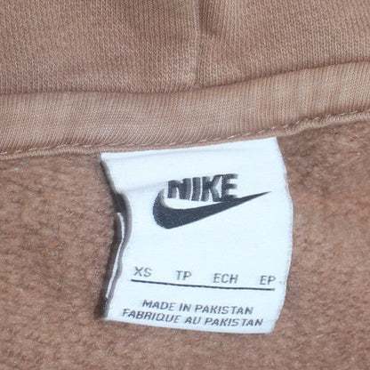 Mens UK Size XS Nike Brown Pullover Hoodie