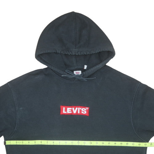 Mens UK Size M Levi's Black Pullover Hoodie