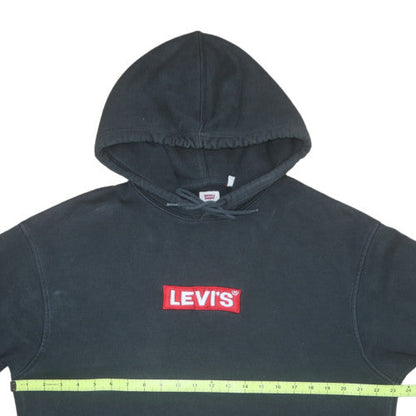 Mens UK Size M Levi's Black Pullover Hoodie