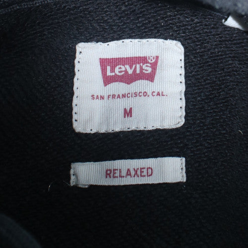 Mens UK Size M Levi's Black Pullover Hoodie