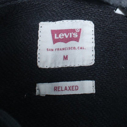 Mens UK Size M Levi's Black Pullover Hoodie