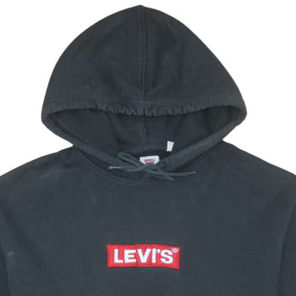 Mens UK Size M Levi's Black Pullover Hoodie